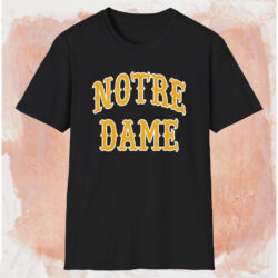 Vintage 80s Champion Notre Dame Shirt Black T shirt