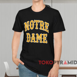 Vintage 80s Champion Notre Dame Shirt Black T shirt