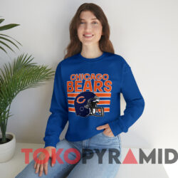 Vintage 80s Chicago Bears NFL Football T-shirt 2 Vintage 80s Chicago Bears Nfl Football T shirt Blue Sweatshirt