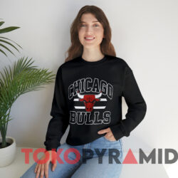 Vintage 80s Chicago Bulls Screen Stars T shirt Black Sweatshirt