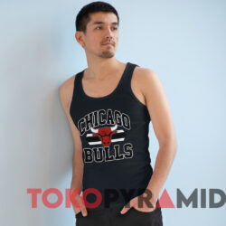 Vintage 80s Chicago Bulls Screen Stars T shirt Black TankTop