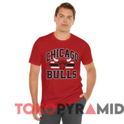 Vintage 80s Chicago Bulls Screen Stars T shirt Red T shirt