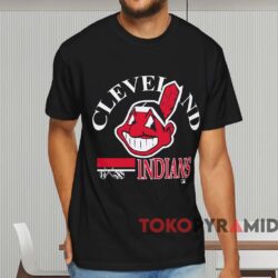 Vintage 80s Cleveland Indians Shirt Black T shirt