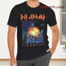 Vintage 80s Def Leppard Pyromania Black T shirt