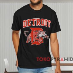 Vintage 80s Detroit Tigers Shirt Black T shirt