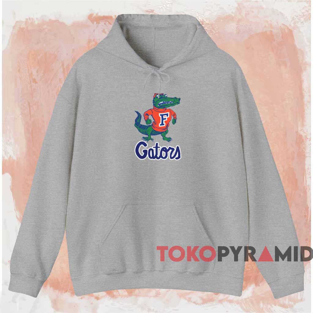 Vintage 80s Florida Gators Albert Gator Shirt Grey Hoodie Vintage 80s Florida Gators Albert Gator Shirt Grey Hoodie
