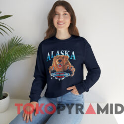 Vintage 80s Harley Davidson Alaska T shirt Navy Sweatshirt