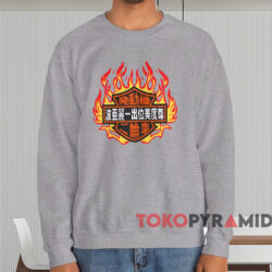 Vintage 80s Harley Davidson Okinawa Japan T shirt Grey Sweatshirt