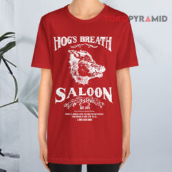 Vintage 80s Hog's Breath Saloon Fort Walton Beach Florida Souvenir Red T shirt