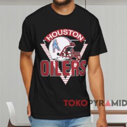 Vintage 80s Houston Oilers Afl Shirt Black T shirt