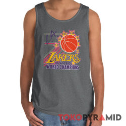 Vintage 80s Los Angeles Lakers Back To Back World Champions Tank Top