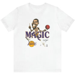 Vintage 80s Los Angeles Lakers Magic Johnson Caricature Tee 5 Vintage 80s Los Angeles Lakers Magic Johnson Caricature Tee