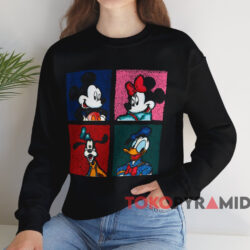 Vintage 80s Mickey And Friends T-shirt 3 Vintage 80s Mickey And Friends T shirt Black Sweatshirt