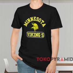 Vintage 80s Minnesota Vikings Football Shirt Black T shirt