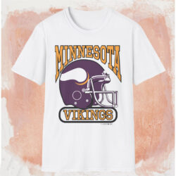 Vintage 80s Minnesota Vikings Helmet Shirt White T shirt