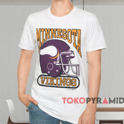 Vintage 80s Minnesota Vikings Helmet Shirt White T shirt