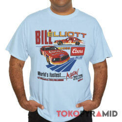 Vintage 80s Nascar Bill Elliott Coors World's Fastest Again Shirt