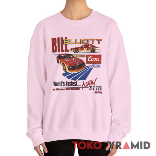 Vintage 80s Nascar Bill Elliott Coors World's Fastest Again Sweatshirt