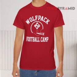 Vintage 80’s Nc State Wolfpack Football Camp Red T shirt
