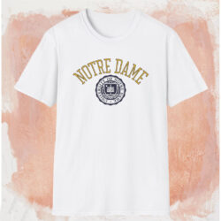 Vintage 80s Notre Dame Fighting Irish Shirt White T shirt