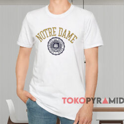 Vintage 80s Notre Dame Fighting Irish Shirt White T shirt