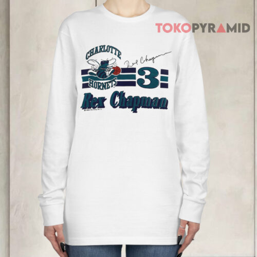 Vintage 80s Nutmeg Nba Charlotte Hornets Rex Chapman Long sleeved Vintage 80s Nutmeg Nba Charlotte Hornets Rex Chapman Long sleeved