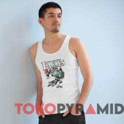 Vintage 80s Philadelphia Eagles Jack Davis T shirt White TankTop
