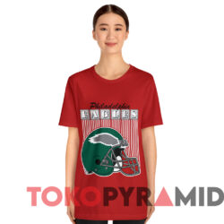 Vintage 80s Philadelphia Eagles Nfl Football T shirt Red T shirt
