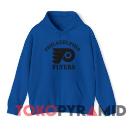 Vintage 80s Philadelphia Flyers NHL Logo T-shirt 3 Vintage 80s Philadelphia Flyers Nhl Logo T shirt Blue Hoodie
