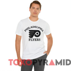 Vintage 80s Philadelphia Flyers Nhl Logo T shirt White T shirt