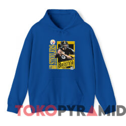 Vintage 80s Pittsburgh Steelers Bubby Brister NFL T-shirt 2 Vintage 80s Pittsburgh Steelers Bubby Brister Nfl T shirt Blue Hoodie