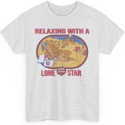 Vintage 80s Relaxing with a Lone Star Beer Shirt