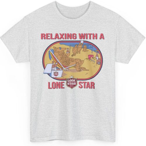 Vintage 80s Relaxing with a Lone Star Beer Shirt