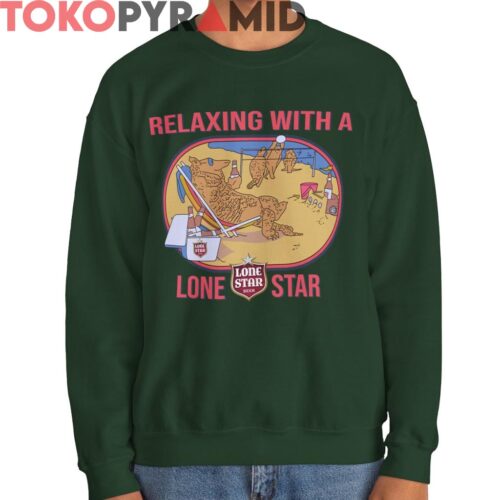 Vintage 80s Relaxing with a Lone Star Beer Shirt