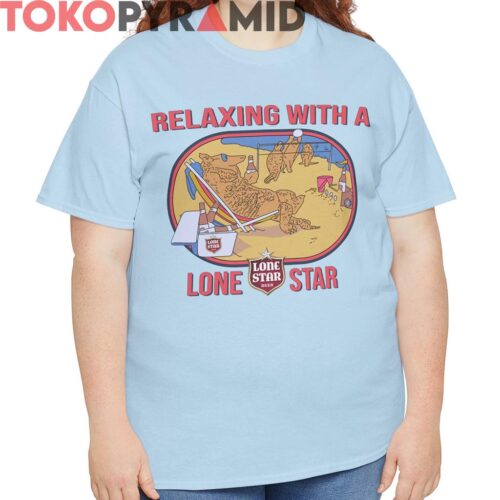 Vintage 80s Relaxing with a Lone Star Beer Shirt