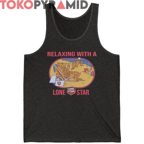 Vintage 80s Relaxing with a Lone Star Beer Shirt