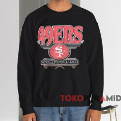 Vintage 80s San Francisco 49ers Nfl T shirt Black Sweatshirt
