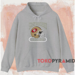 Vintage 80s San Francisco 49ers T-shirt 2 Vintage 80s San Francisco 49ers T shirt Grey Hoodie