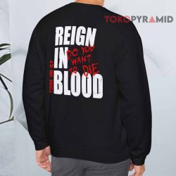Vintage 80s Slayer Reign In Blood Tour Shirt 2 Vintage 80s Slayer Reign In Blood Tour Sweatshirt Back