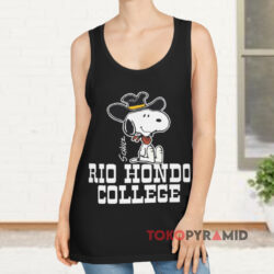 Vintage 80s Snoopy Cowboy Hat Rio Hondo College Tank Top