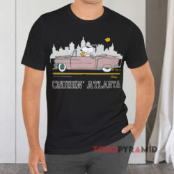 Vintage 80s Snoopy Woodstock Cruisin' Atlanta Black T shirt