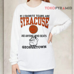 Vintage 80s Syracuse Georgetown Hoya Busters Shirt 4 Vintage 80s Syracuse Georgetown Hoya Busters Long sleeved