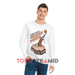 80s Syracuse Orange Power Shirt Syracuse University Basketball 2 Vintage 80s Syracuse Orange Power Syracuse University Basketball White Long sleeved