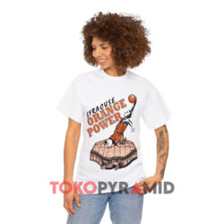 Vintage 80s Syracuse Orange Power Syracuse University Basketball White T shirt