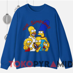 Vintage 80s The Simpsons Family T-shirt 2 Vintage 80s The Simpsons Family T shirt Blue Sweatshirt