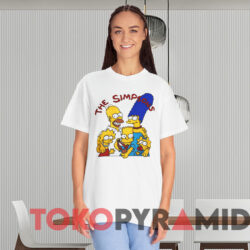 Vintage 80s The Simpsons Family T shirt White T shirt