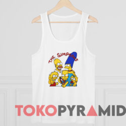 Vintage 80s The Simpsons Family T-shirt 4 Vintage 80s The Simpsons Family T shirt White TankTop