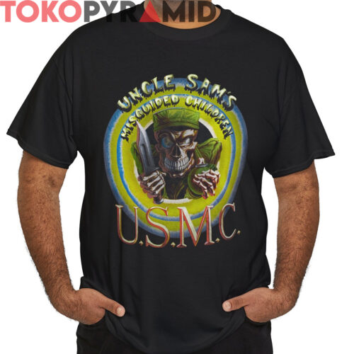 Vintage 80s Uncle Sam's Misguided Children USMC Shirt