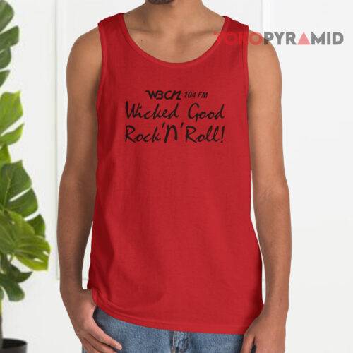 Vintage 80s Wbcn 104 Fm Radio Wicked Good Rock'n'roll Tank Top Vintage 80s Wbcn 104 Fm Radio Wicked Good Rock'n'roll Tank Top