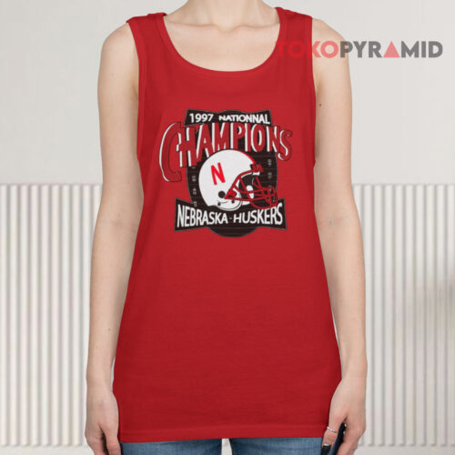 Vintage 90s 1997 National Champions Nebraska Huskers Tank Top Vintage 90s 1997 National Champions Nebraska Huskers Tank Top